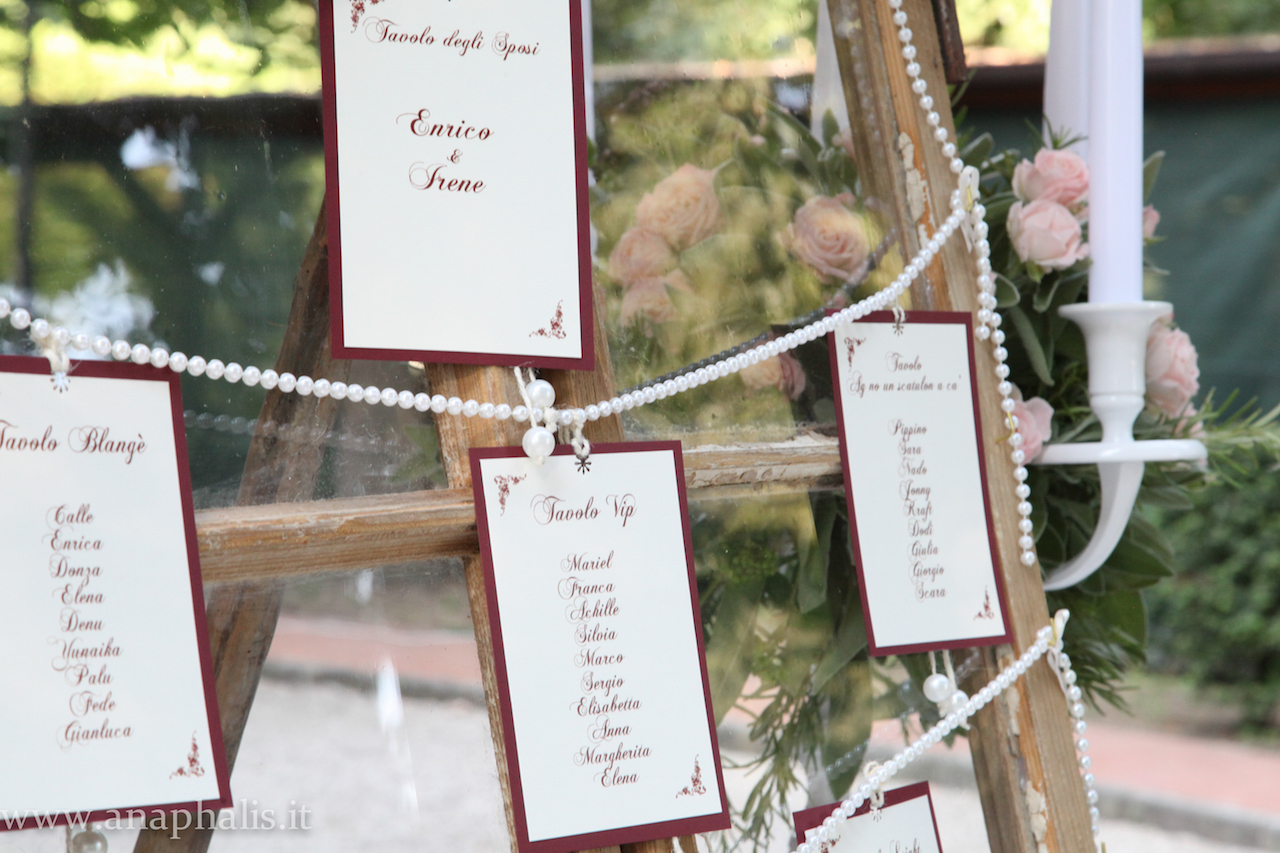 Matrimonio Shabby Chic a tema PERLE